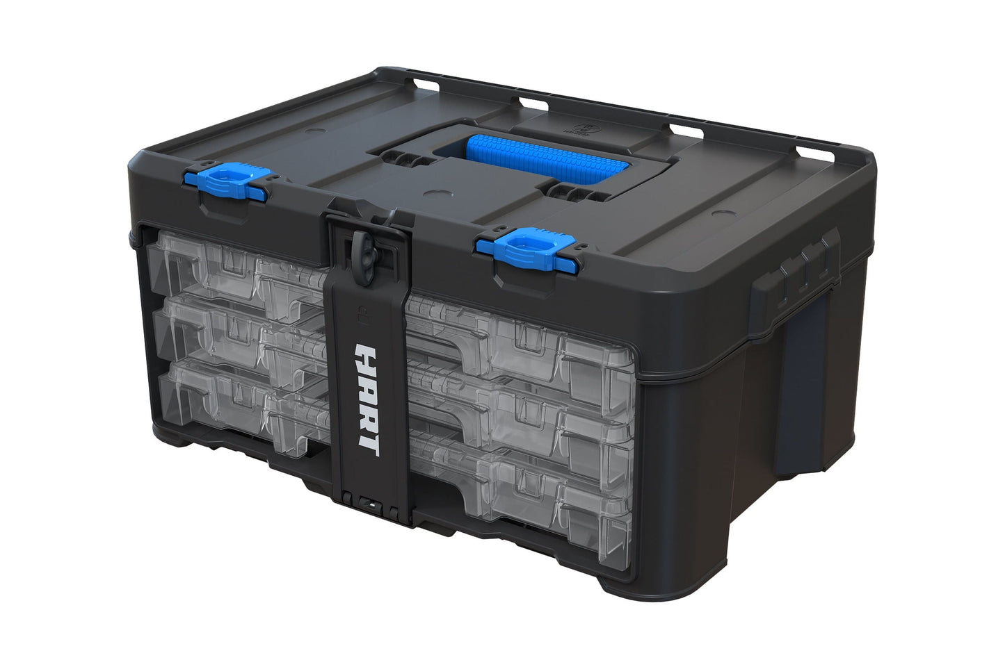 Hart Stack System 3 Case Parts and Tool Box Organizer, Fits Hart's Modular Storage System