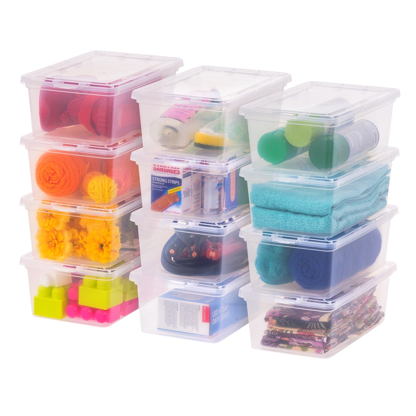 IRIS USA 6 QT Plastic Storage Box, Clear, 1 Pack