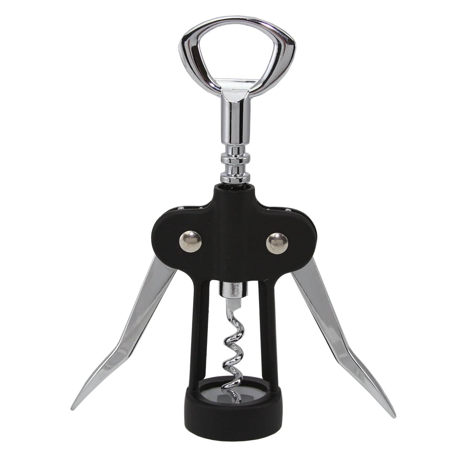 Oneida® Black Soft Touch Wing Corkscrew with Bottle Opener